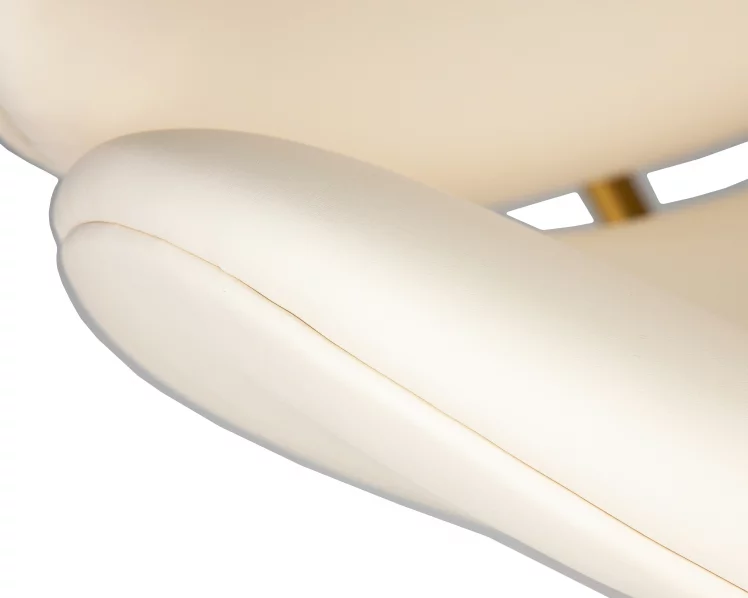 Кресло дизайнерское ДОБРИН ЕМИЛЙ голд Белый винил ЙП17 / DOBRIN EMILY gold YP17_8