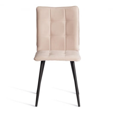 Стул обеденный Бари (2 шт. в упаковке) ЛТ, велюр, бежевый/черный, 7, 41х55х89 см / Bari LT,_5