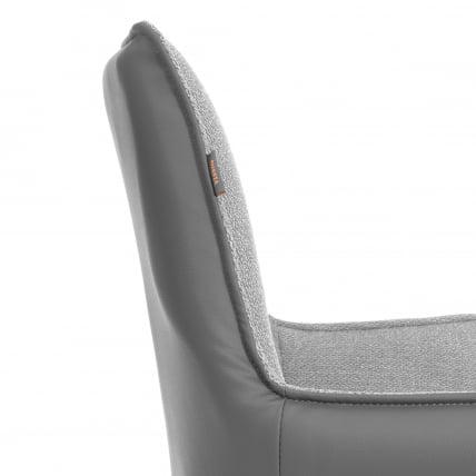 Кресло Мурано/Мурано опора 360, велюр/букле (ХЙП)/Экокожа, светло-серый/графит / Murano/Мурано (HYP)/Экокожа,_9