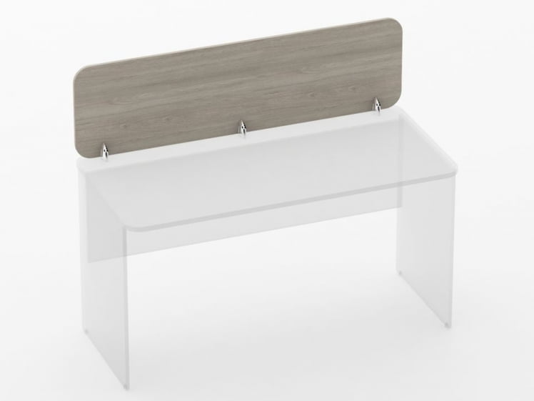 Экран разделительный прямой Глассй 5.14.14 Дуб сантана светлый / Glassy_1