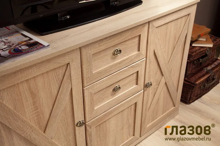 Спальня композиция 2 АДЕЛЕ Дуб Сонома/Орех шоколадный (спальня) / ADELE_2