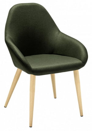 Стул Кент темно-зеленый/нат.дуб / Kent_0