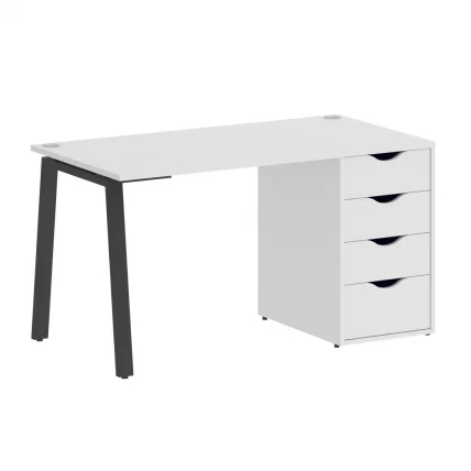 Стол письменный ХОМЕ ОФФИCЕ ВР.СП-3-138.4.А Белый/Антрацит металл / HOME OFFICE VR.SP-3-138.4.A_0