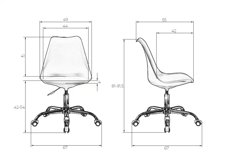 Офисное кресло для персонала ДОБРИН МИCКЕЙ Черный / DOBRIN MICKEY_8