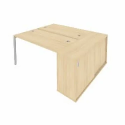 Рабочая станция с опорным шкафом-купе Метал Сйстем Б.РС-СШК-1.3 Акация/Серый / Metal System_0