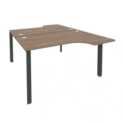 Рабочая станция на П-образном м/к ОНИКС О.МП-Д.СА-2 Дуб Аризона/Антрацит / ONIX O.MP-D.SA-2_0
