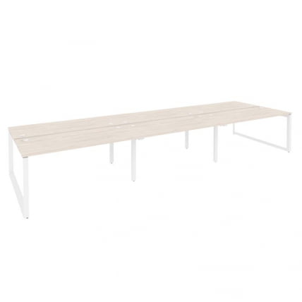 Рабочая станция на О-образном м/к ОНИКС О.МО-Д.РС-6.4.7 Денвер Светлый/Белый / ONIX O.MO-D.RS-6.4.7_0