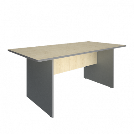 Стол переговорный Рива А.ПРГ-2 Клен/Металлик / Riva_0