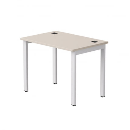 Стол прямой на металлокаркасе, опоры 45 гр Еверпроф ЕВО 254С001 Кашемир Белый / Everprof EVO 254S001_0