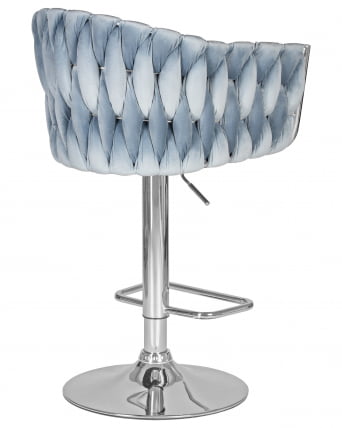 Стул барный ДОБРИН МАРCЕЛ Пудрово-голубой велюр МДЖ9-74 / DOBRIN MARCEL MJ9-74_3