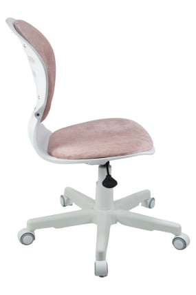 Кресло 1139 ФВ ПЛ Вхите велюр Блисс 08 розовый / FW PL White Bliss_1