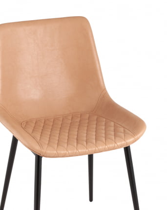 Стул Деймон экокожа Бежевый_1