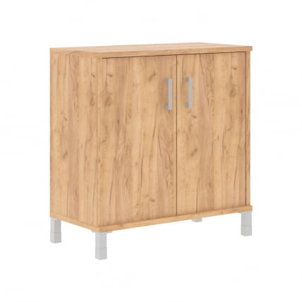 Стеллаж с дверьми В410.2 Дуб Бофорд_0