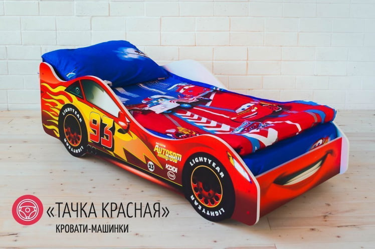 Кровать-машинка Тачка красная_2