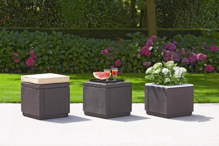 Пуф-сундук Кубе Коричневый / Cube_1