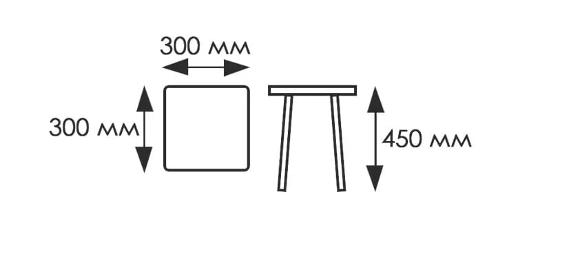 Табурет пл. 1 кат. 4051 Ноги белые КОМПЛЕКТ 2 шт._1