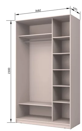 Шкаф-купе Хит-23-17-11 Аруба Венге_1