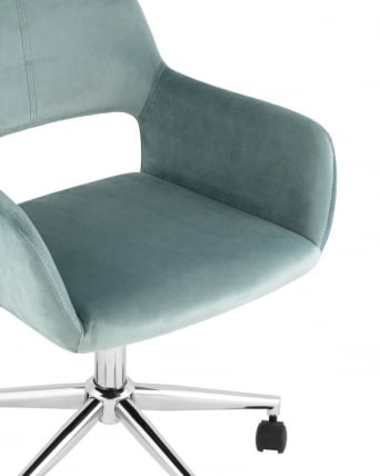 Кресло офисное РОСС велюр серо-зеленый / ROSS_7