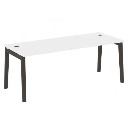 Стол рабочий руководителя ОНИКС ВООД ОВ.СРР-6.8 Белый Бриллиант/Темный / ONIX WOOD OW.SRR-6.8_0