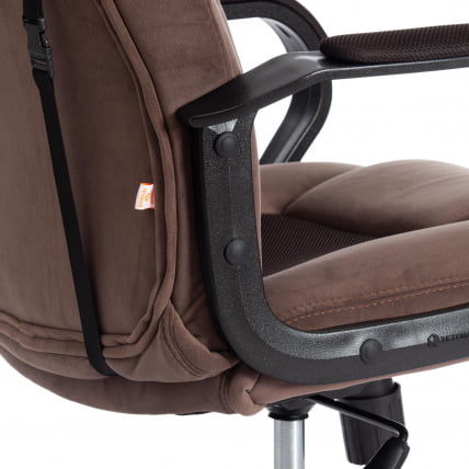 Кресло ДРИВЕР (22) флок/ткань, коричневый, 6/ТВ-24 / DRIVER 6/TW-24_11