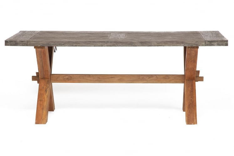 Стол обеденный Сеcрет Де Маисон Калидо дерево тик, 200х100х78см, серый/натуральный / Secret De Maison Kalido_1