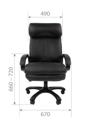 Кресло руководителя CХАИРМАН 505 НЕВ экокожа Серый / CHAIRMAN NEW_5