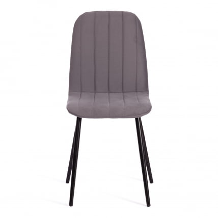 Стул АРC АРC Велюр/металл , 46 х 52 х 88 см, темно-серый/черный / ARC ARC_4