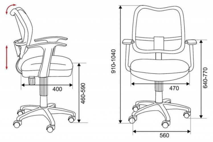 Кресло офисное Бюрократ CХ-В797/БР/ТВ-14C / CH-W797/BR/TW-14C_4