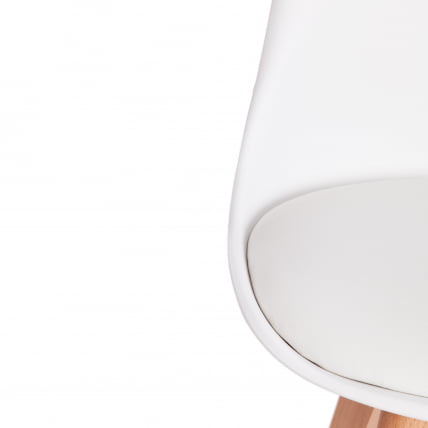 Стул ТУЛИП (мод. 73) / 1 шт. в упаковке дерево/пластик/ПУ, 48.5*52.5*83cм, белый / TULIP (mod. 48.5*52.5*83cм,_8