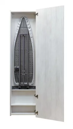 Шкаф со встроенной гладильной доской Ирон Бокс Еко (правый) Беленый дуб / Iron Box Eco_0