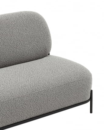 Диван Стоун ткань букле серый_4