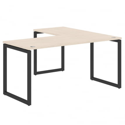 Стол угловой левый КСТЕН-К КСКCТ 1615 Л Бук Тиара Антрацит / XTEN-Q XQCT L_0