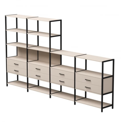Набор стеллажных систем Еверпроф ЕВО №13 Кашемир Черный / Everprof EVO_0