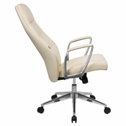 Кресло руководителя БРАБИКС ПРЕМИУМ Адепт ЕКС-752, синхромеханизм, алюминий, экокожа, бежевое / BRABIX PREMIUM Adept EX-752,_3