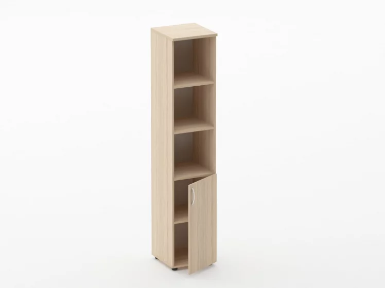 Шкаф высокий полуоткрытый Глассй 6.19.12Пр Венге / Glassy_1