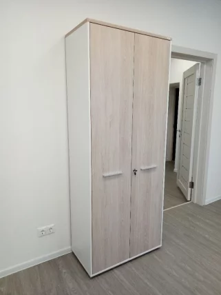 Шкаф для одежды 4 широкий Дека 10.19.301 Дуб Сантана светлый/Белый / Deka_5