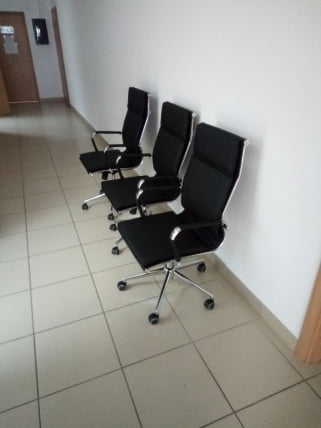 Кресло руководителя Нерей Т экокожа Черный / Nerey T_9