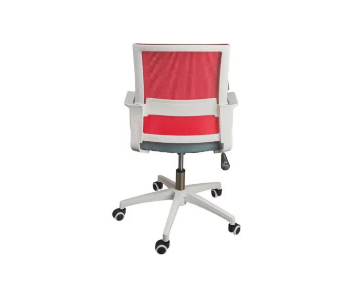 Кресло офисное Бит ЛБ белый пластик Красный / LB_3