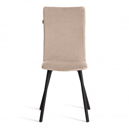 Стул обеденный Ла Роуссе (2 шт. в упаковке) НЕВ, велюр, бежевый/черный, 7, 45х55х93 см / La Rousse NEW,_3