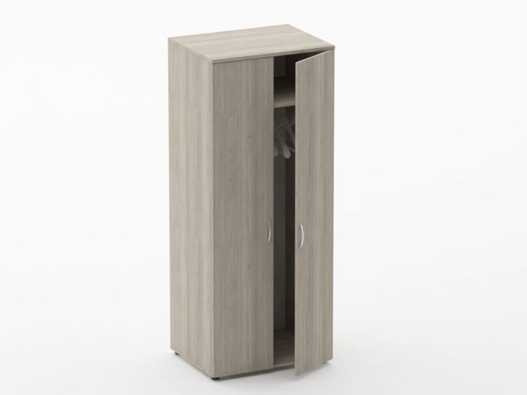 Шкаф для одежды глубокий Глассй 6.19.302 Дуб сантана светлый / Glassy_1