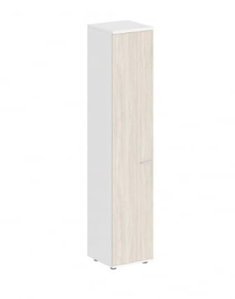 Шкаф высокий левый Сигма СГ.812.ВХ.ОЛ.Л Белый Дуб светлый / Sigma SG.812.WH.OL.L_0