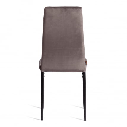 Стул Еасй (мод. ДЖСC02-1) металл, флок, 41 х 52 х 96 см, Дэрк грей (темно-серый) ХЛР24 / черный / Easy (mod. JSC02-1) Dark grey HLR24_3