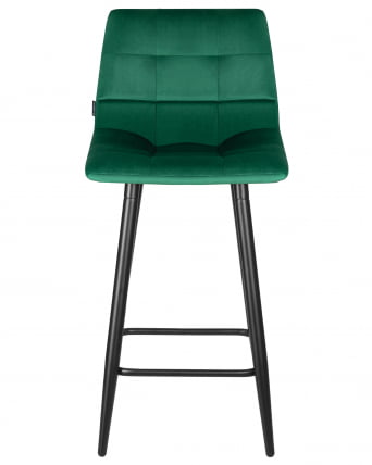 Стул полубарный ДОБРИН ОЛИВИА (черные матовые ножки, зелёный велюр (108-64)) / DOBRIN OLIVIA_5