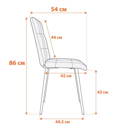 Стул обеденный Асти велюр, 47х54х86, Дееп Форест (изумруд) / Asti Deep Forest_11