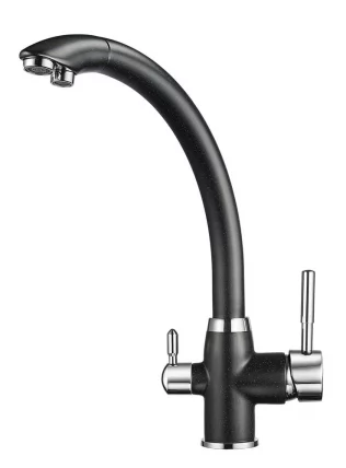 Кухонный смеситель ГРАНУЛА 2167 Черный / GRANULA_0