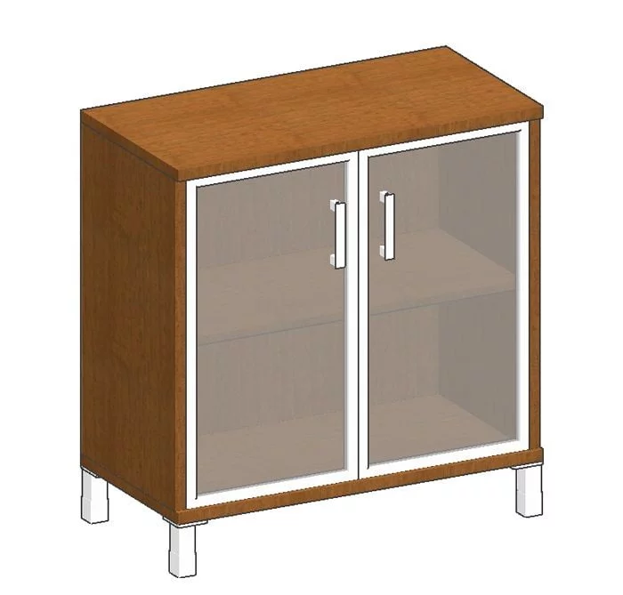 Стеллаж стекло в раме В410.4 Дуб девон_0