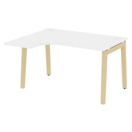 Стол эргономичный левый ОНИКС ВООД ОВ.СА-3(Л) Белый Бриллиант/Светлый / ONIX WOOD OW.SA-3(L)_0