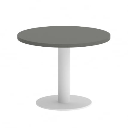 Стол журнальный круглый ХОМЕ ОФФИCЕ ВР.СП-5-60.1Г Металлик/Белый металл / HOME OFFICE VR.SP-5-60.1G_0