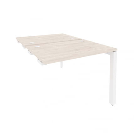 Стол-приставка двойной на П-образном м/к к опорным элем. ОНИКС О.МП-Д.СПР-1.7 Денвер Светлый/Белый / ONIX O.MP-D.SPR-1.7_0