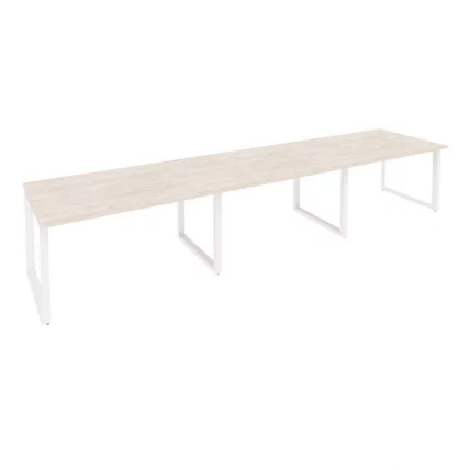 Стол переговорный (3 столешницы) ОНИКС О.МО-ПРГ-3.3 Денвер Светлый/Белый / ONIX O.MO-PRG-3.3_0